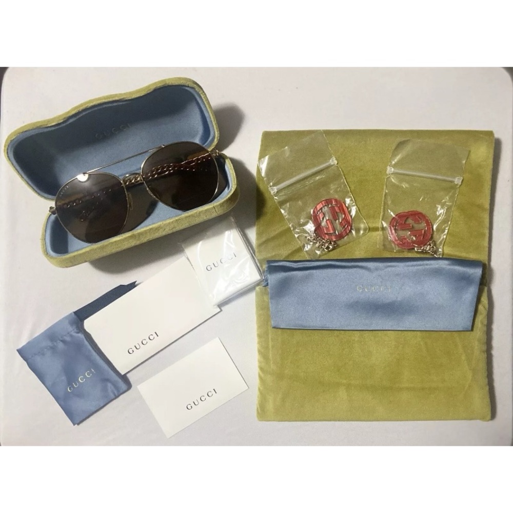 Gucci Gold Sunglasses for Men